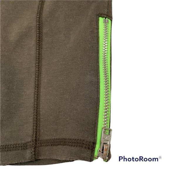 Hollister Army Green‎ Leggings With Bottom Hem Zippers Size Small - Picture 3 of 9
